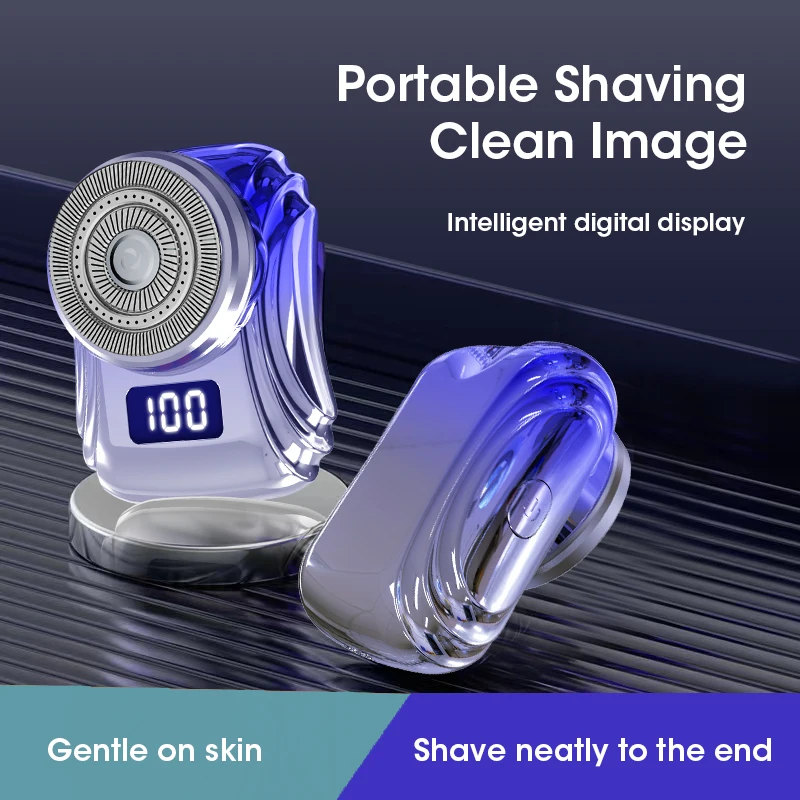 For Men Portable Car Razor Usb Charging Dry Wet Beard Shave Mini Pocket Shavers Waterproof Razor Travel Onboard