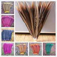 hot 20100pcs natural golden pheasant tail feathers 50 55cm 20 22 inches lady amherst pheasant tail pheasant feathers