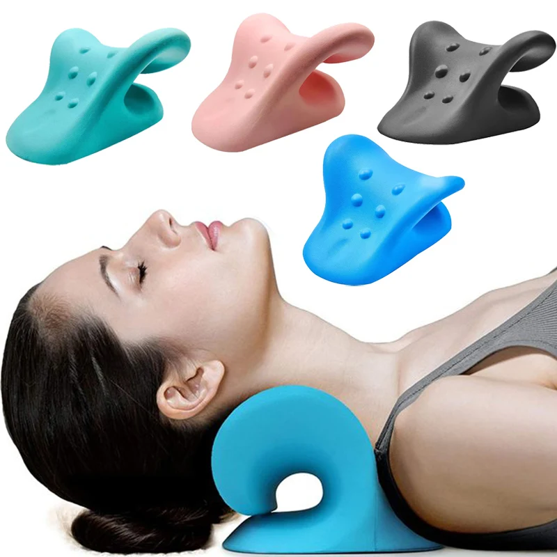 

Neck Massage Pillow Memory Foam Orthopedic Pillow Stretch Cervical Vertebra Massage Spots Pillow Release Neck Pain