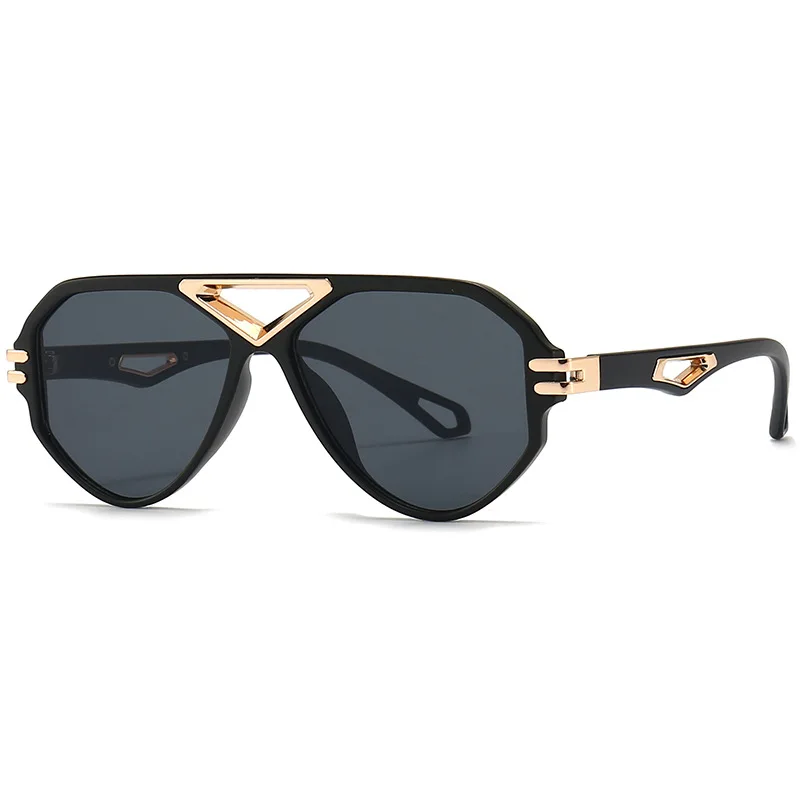 

2022 Fashion Women's Large Frame Sunglasses Retro Female Toad Mirror Polarized Anti-ultraviolet UV400 Casual Sunglass for Adult