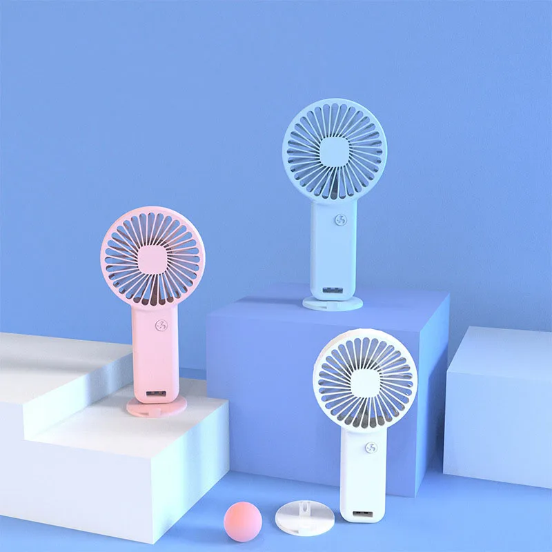 

2023 New Handheld Fan USB Handheld Fan Third Gear Usb Charging Fan Portable Ultra-quiet Hair Drier Cooling Ventilator With Base