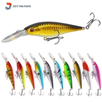 new topwater floating fishing lure artificial bionic 11cm 9 5g wobbler plastic hard minnow baits bass artificial fishing tackle