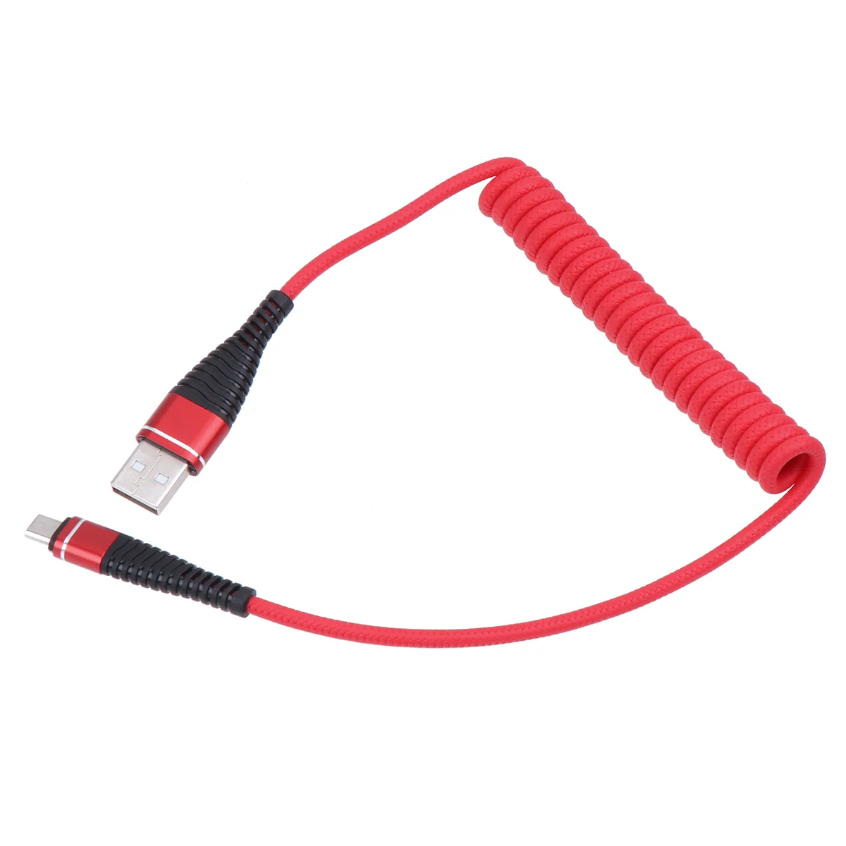 

Telescopic Mobile Phone Charging Cable Portable Data Line Useful Data Transmission Charger for (Android, Red)