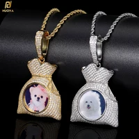 hip hop customized photo pendant purse modeling creative diy picture by yourself necklace pendant personalized gifts