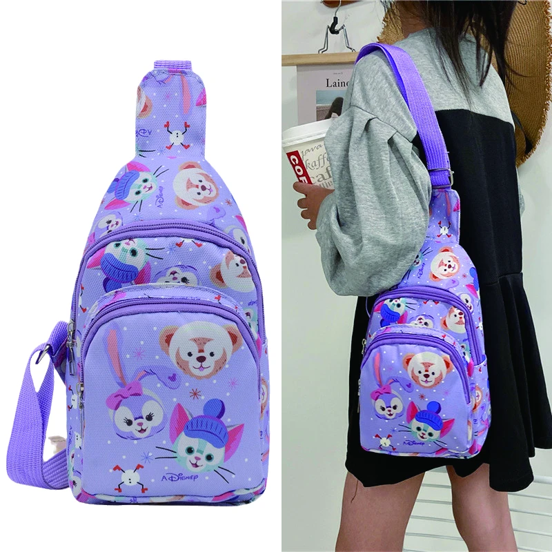 

Disney Children's Messenger Bag Stellalou Kawaii Cartoon Shoulder Bag Linabell Boy Girl Chest Coin Purse Birthday Gift