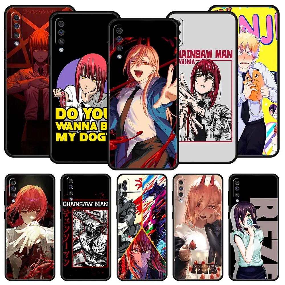 

Makima Chainsaw Man Phone Case For Samsung Galaxy A12 A32 A50 A70 A20E A20S A10 A10S A22 A30 A40 A42 A52 5G A02S A04s Soft Cover