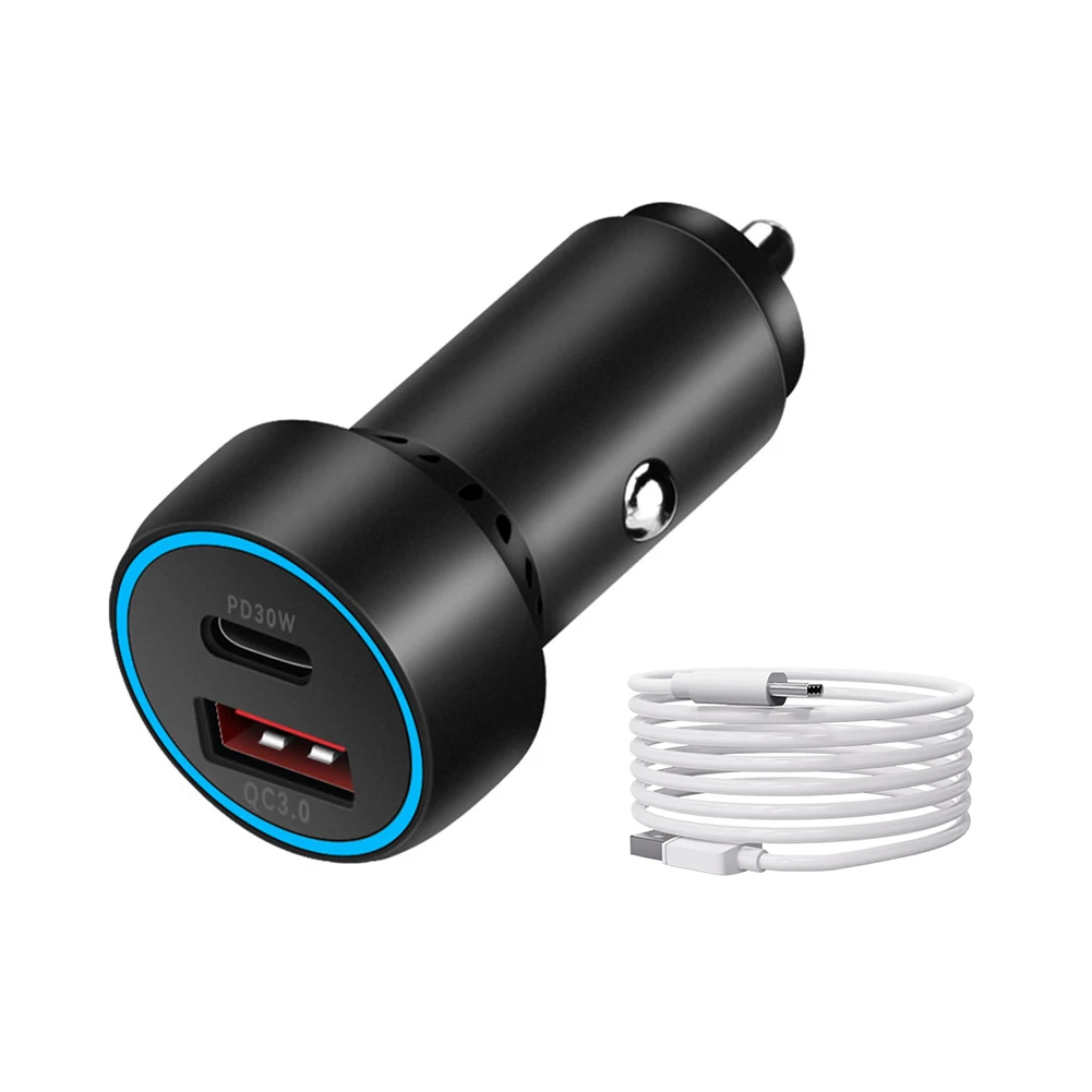 

Car Charger Quick Charge 4.0 48W QC PD 3.0 USB Charger for Samsung Xiaomi iPhone Fast Car Charging Phone charger adapter