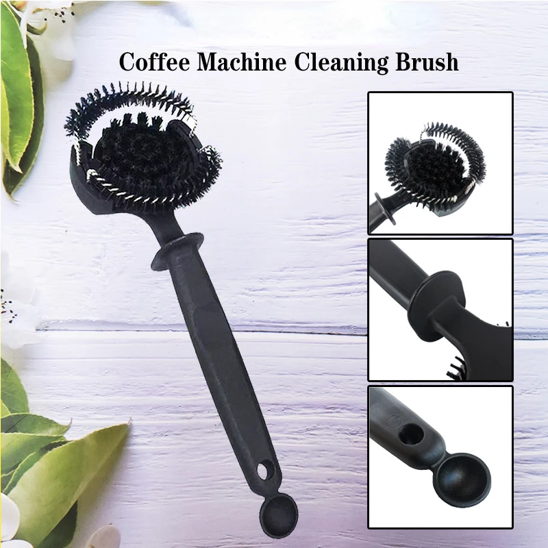 

New 51/58mm Coffee Machine Brush Cleaner Removable Coffee Maker Espresso Group Head Cleaning Round Brushes Cleaning Tool