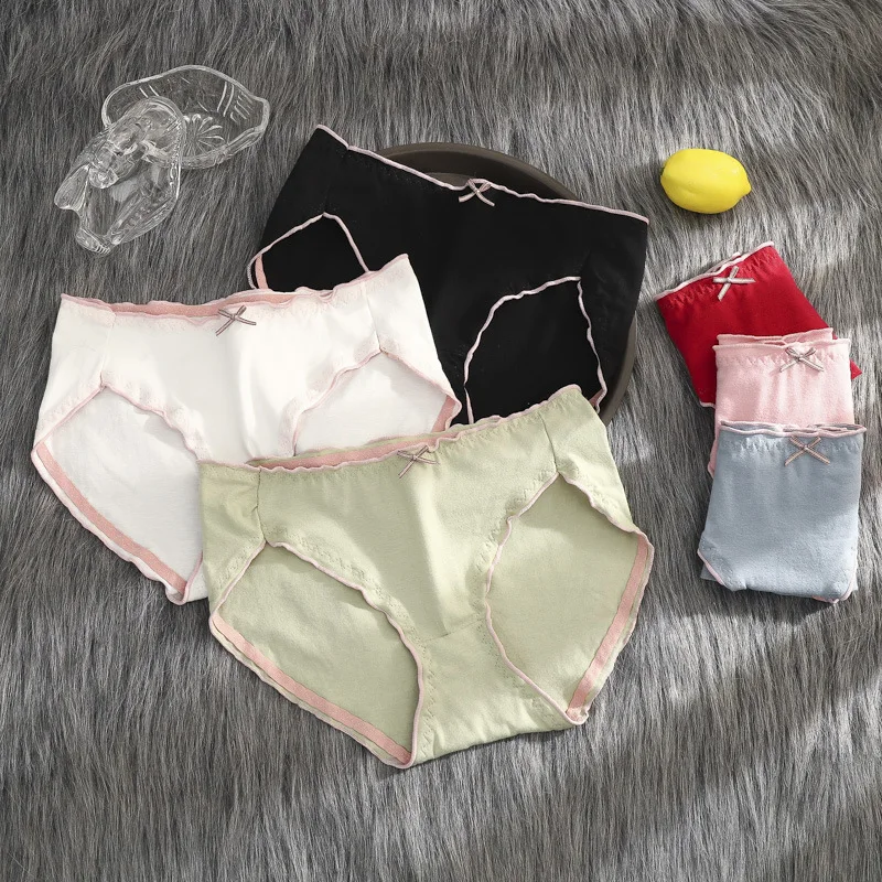 3 шт./компл. сексуальное хлопковое нижнее белье женские трусики с заниженной
