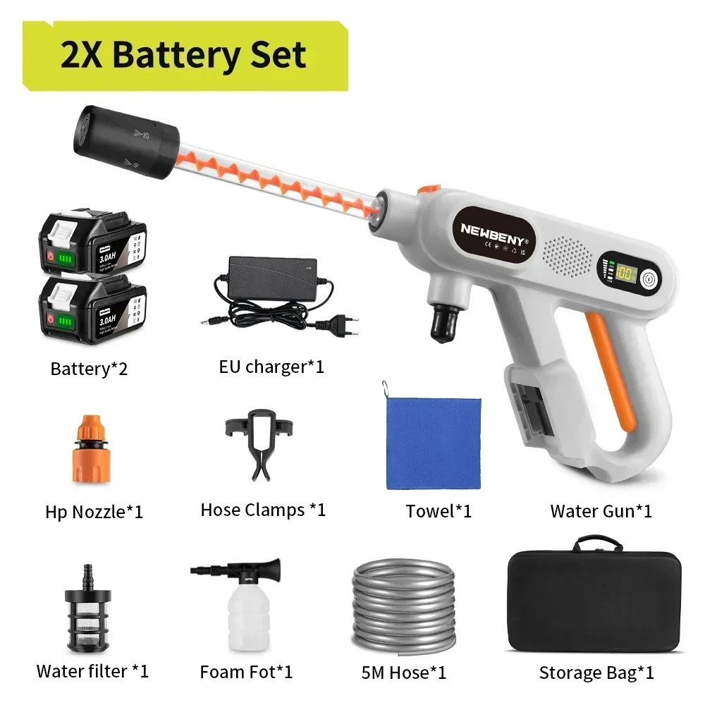 

NEWBENY Бесщеточная мойка высокого давления 220 бар 5 в 1