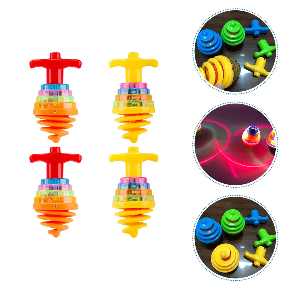 

Tops Toystoy Small Flashing Novelty Lightthe Fun Bulk Ufo Toddlers Darkchildren Glow Launcherpeg Led Gyroscope Kids Vintage