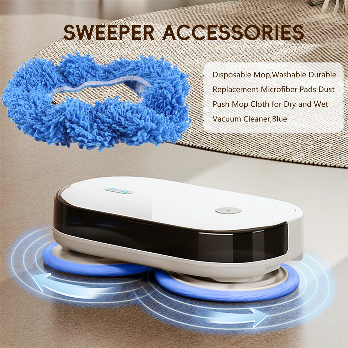 Одноразовая для швабры моющиеся прочные Сменные накладки из микрофибры