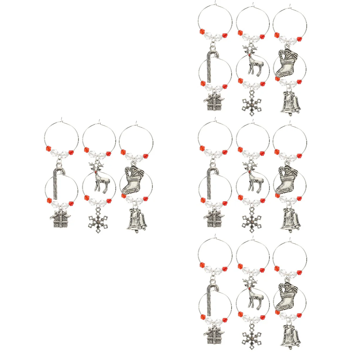 

24 Reusable Charms Glass Markers Washable Glass Charms for House Glass Marking