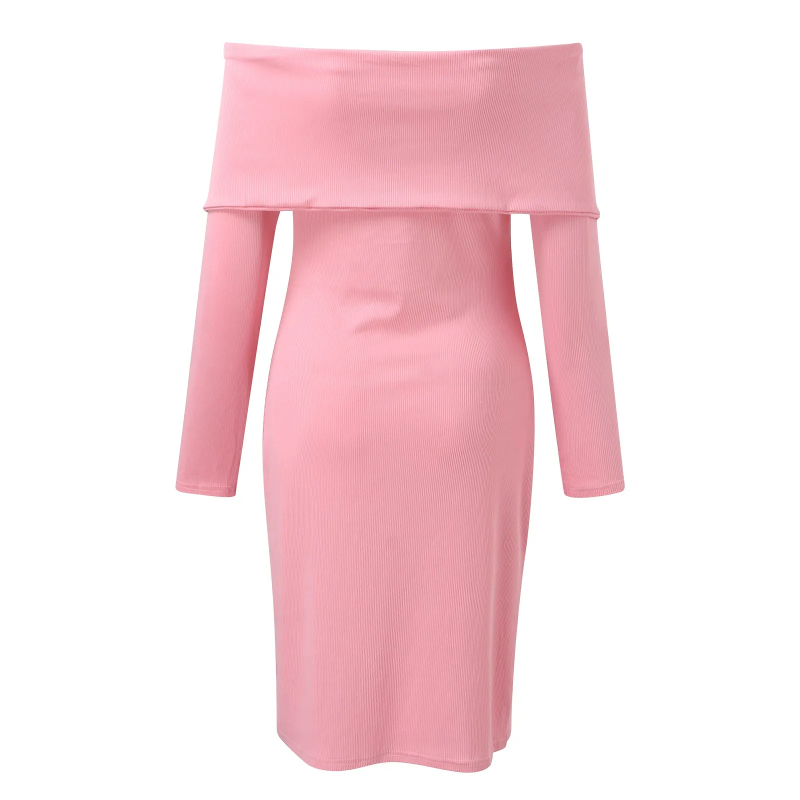 

Women's New Autumn And Winter Knitted Dress One Shoulder Cape Design Sense Long Sleeved Hip Skirt