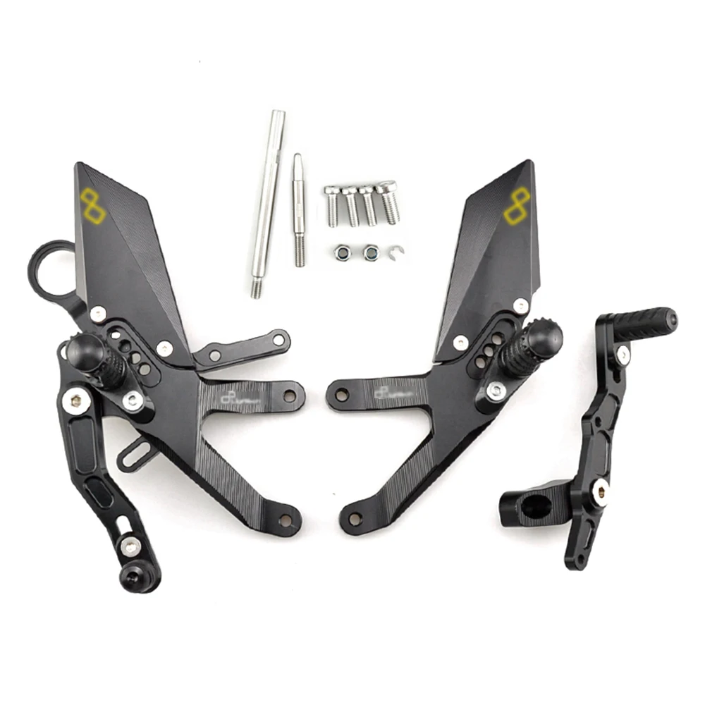 

MTKRACING для BMW BMW S1000RR 2015-2018 задние комплекты, увеличенная педаль, регулируемые задние комплекты, подножки, рычаг переключения передач, тормозной комплект