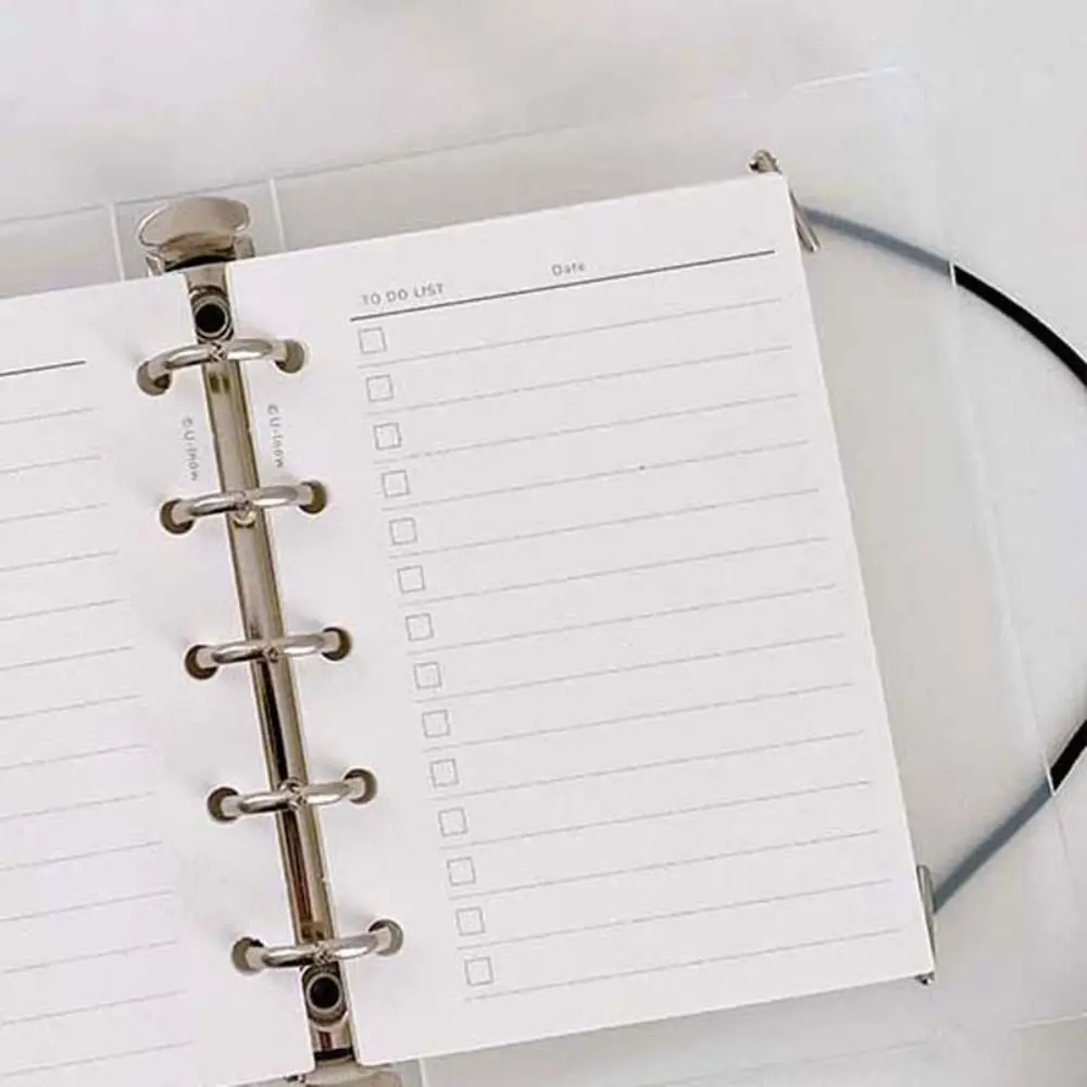 50 листов M5 A8 сменная бумага для блокнота с отрывными листами сетка 5 отверстиями