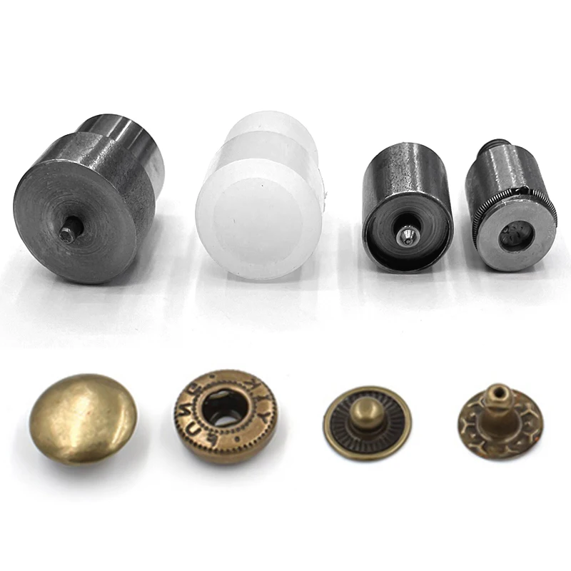 

Snap-Fastener 8/10/12.5/15 mm Die Metal Buckle Installation Rivets Eyelets Metal Press Machine Molds Button Installation Tools