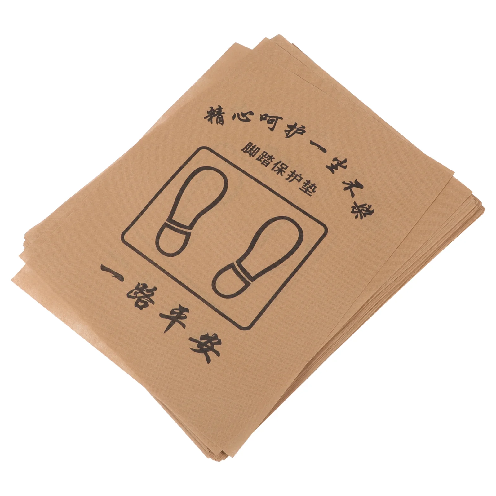 50 Pcs Car Non-woven Floor Mat Paper Kraft Mats Automotive Foot Protector Vehicles Cover Area Rugs for Interior Carpet