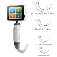3 5 inch touch screen portable handle video laryngoscope with 4 different size disposable blades surgery intubation