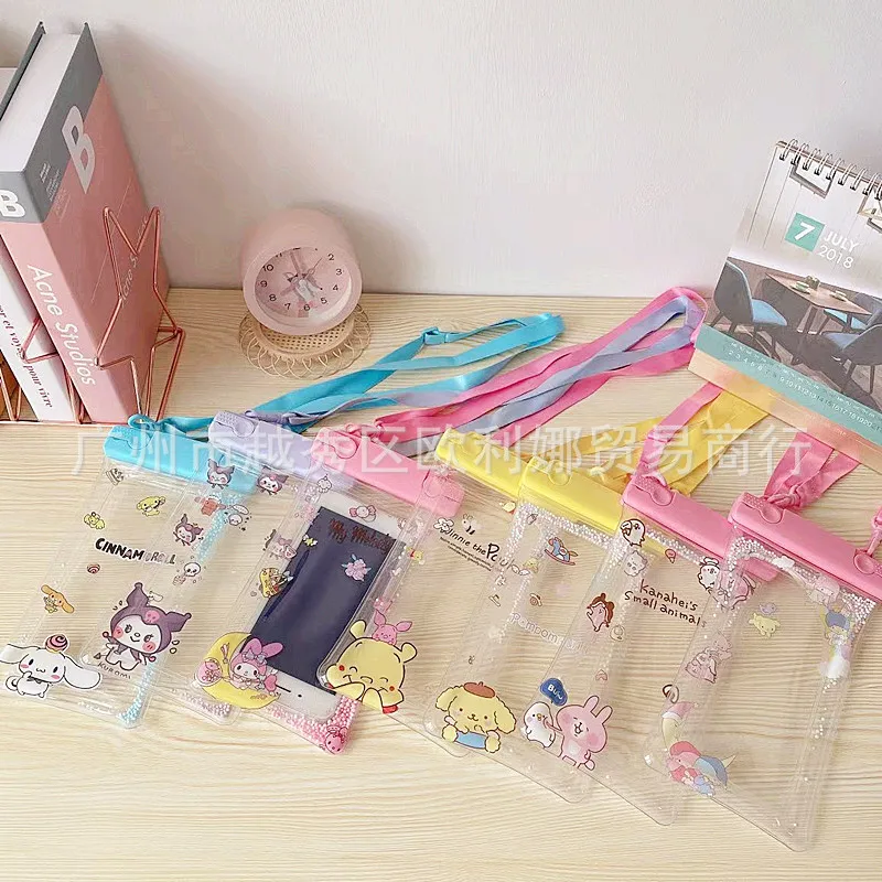 

Kawaii Sanrioed Anime Cartoon series mymelody Cinnamoroll Kuromi cute fashion Pvc Mobile Waterproof Bag Diving Rafting Special