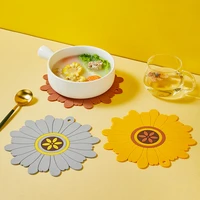 new nordic style sunflower placemat kitchen living room household dining table insulation mat placemat fashion boutique