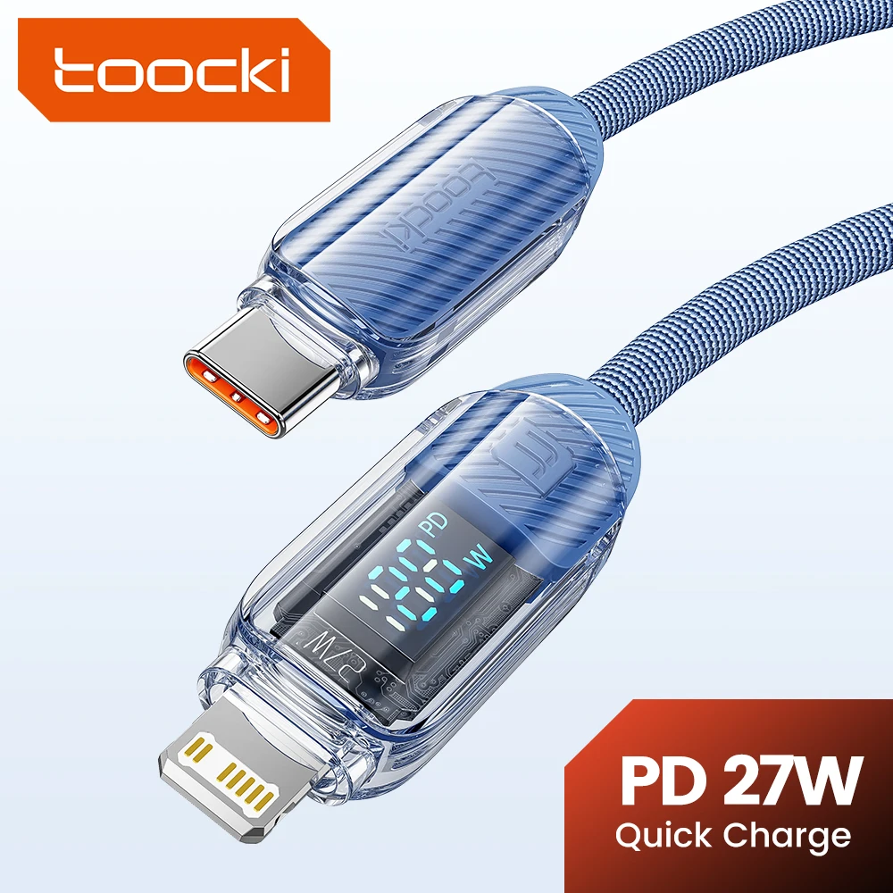 USB-кабель Toocki PD 27 Вт для iPhone 14 13 12 11 Pro Max