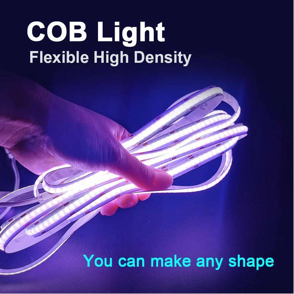 Светодиодная лента COB DC5V 12V 24V Гибкая 320 светодиодов/м Украшение дома Освещение для
