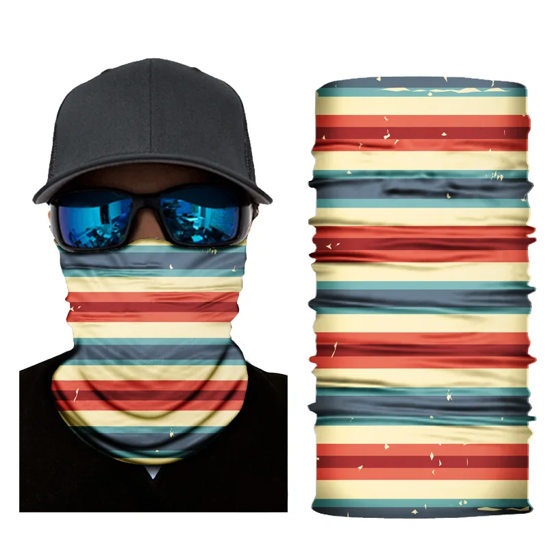 Бесшовный шарф в полоску для бега на открытом воздухе