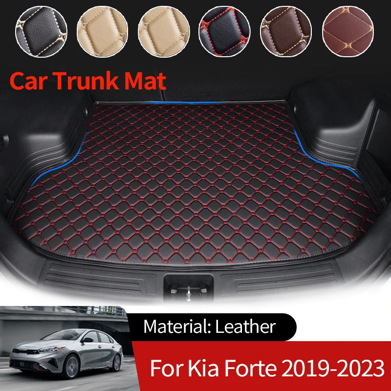 

for Kia Forte Cerato K3 BD 2019~2023 2022 Car Boot Liner Cargo Rear Trunk Mat Luggage FLoor Tray Waterproof Carpet Accessories