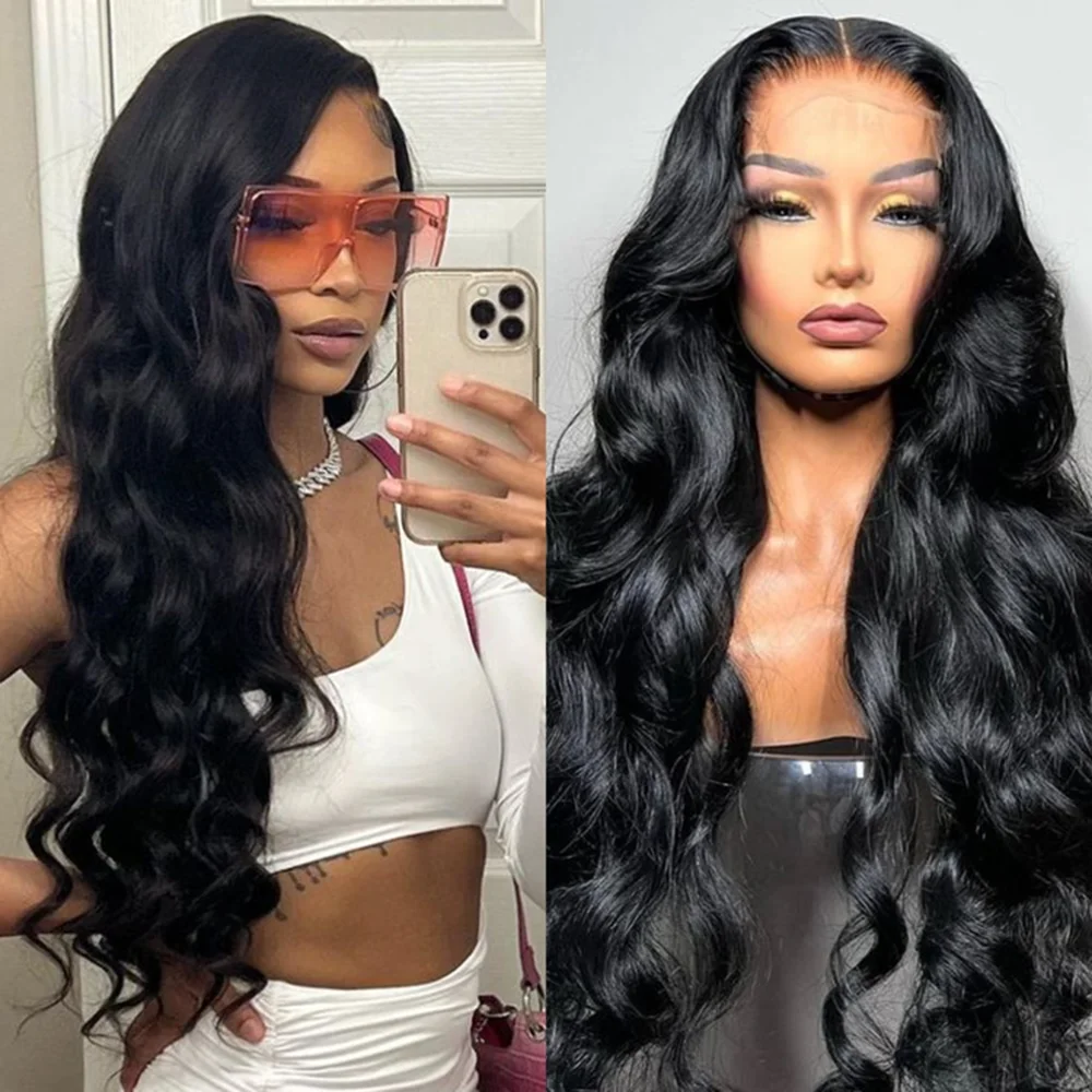 New 13x4 Loose Body Wave Lace Front Human Hair Wigs For Women Brazilian Hair 13x6 Lace Frontal Wigs Pre Plucked 4x4 Closure Wig