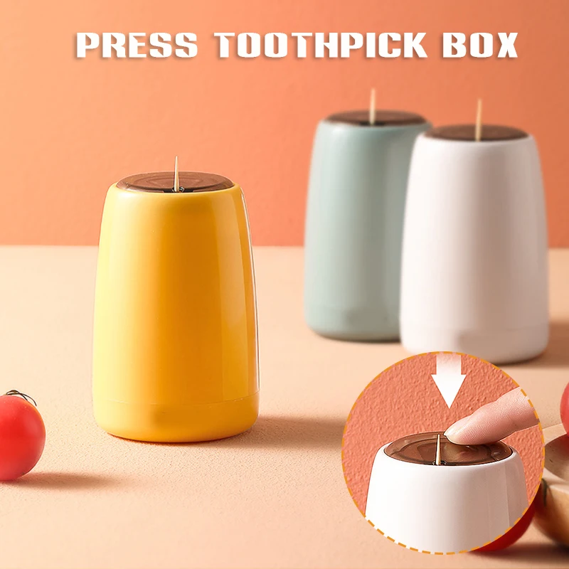 

Держатель Для Зубочисток с видимым оконным прессом, чтобы выскочить, видная гигиена для стола, домашний Держатель Для Зубочисток