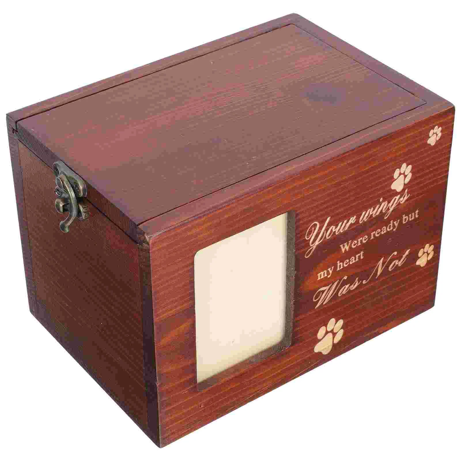 

Pet Loss Gifts Pet Urn for Dog Cat Ashes Pet Urns Box Dog Passing Away Gifts Dog Ashes Keepsake Wooden Ashes Box for Dogs