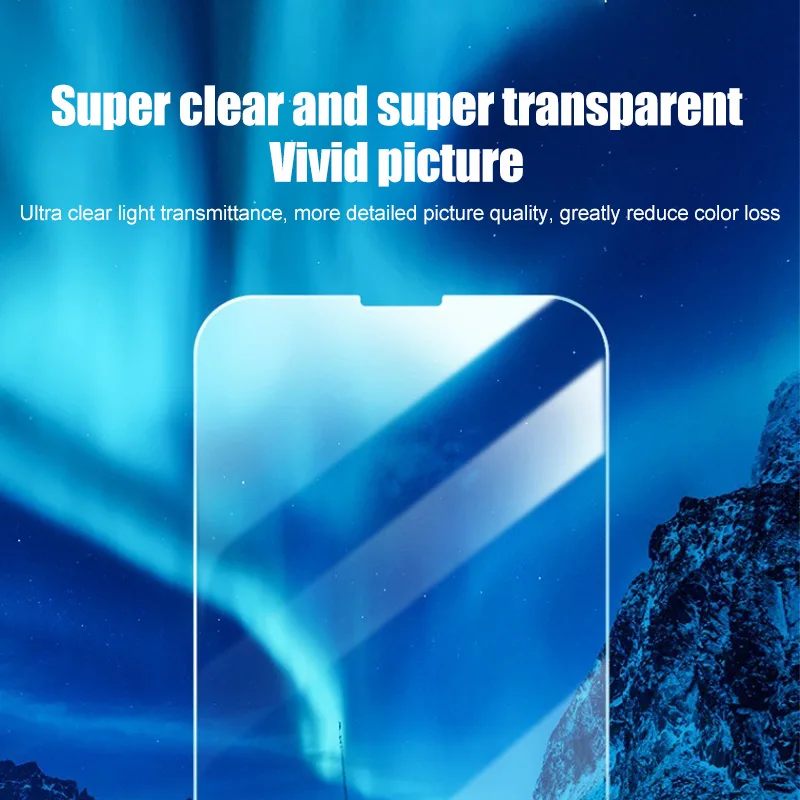 6 шт. Защитная пленка для смартфона iPhone X XR XS Max 11 12 13 закаленное стекло 15 14 Pro защита
