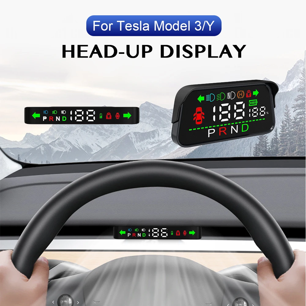 Tesla Model 3Y 2016-2023 Цифровой Спидометр HUD Индикатор Проекционного Дисплея