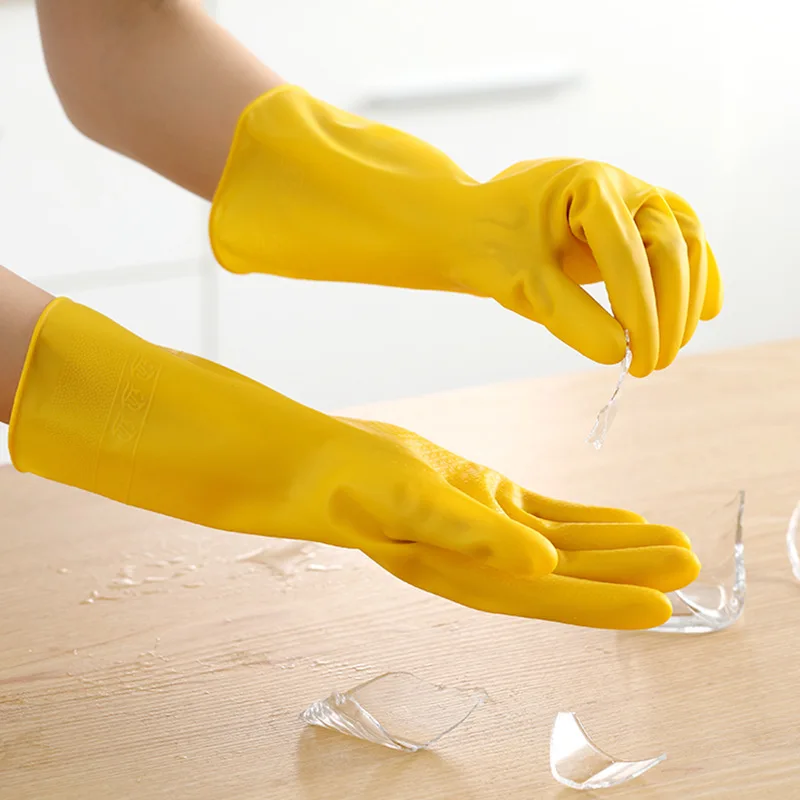 

1/3 Pairs of Household Thin Waterproof Latex Gloves Dishwashing Gloves Cleaning Tools Washing Dishes Laundry Housework Gloves