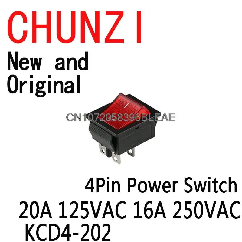 5 шт., 4-Контактный Выключатель питания, диаметром 25x31 мм