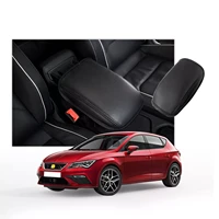 car armrest box cover for leon mk3 leon cupra 5f 2013 2019 central control armrest storage box pad auto interior parts