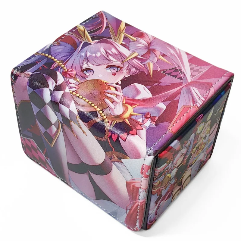 Коробка для Карт Yugioh ACG белый кролик Чеширский кот дормыш Аниме игра 100 + ПУ