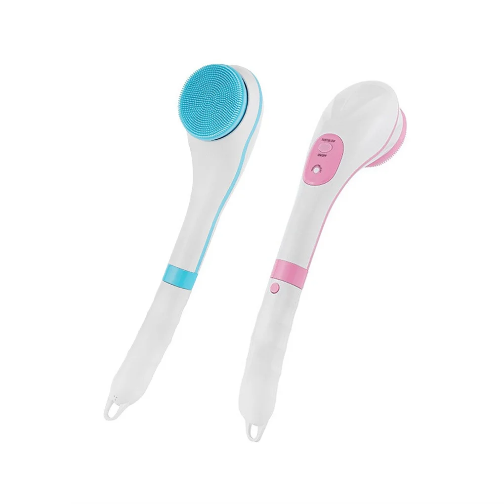 

Electric Brush Showering IPX7 Waterproof ABS Cleaning Tool Back Body Massage Brushes Accessory Bathroom Hotel Blue Pink