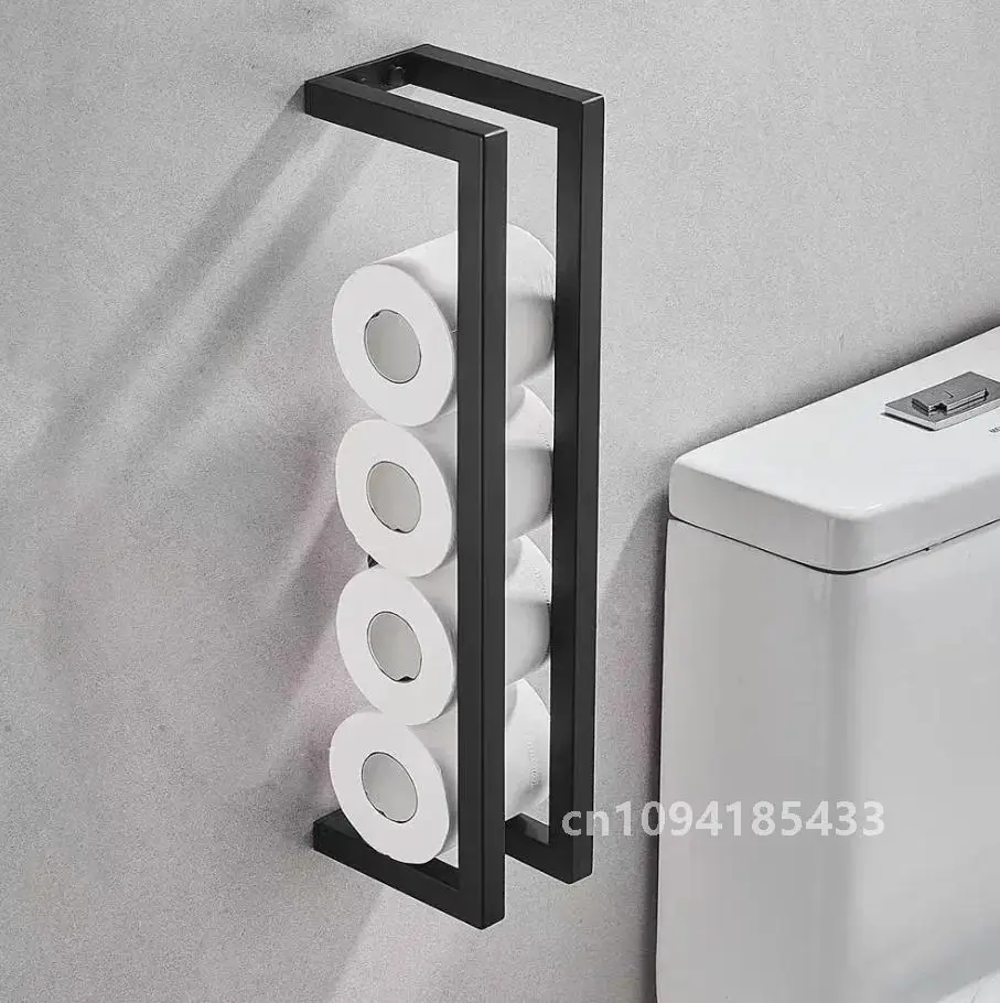 Вешалка для полотенец в ванной комнате Стеллаж хранения отеле рулоне бумаги