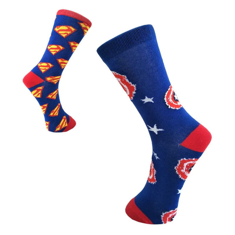 Cotton Fashion Casual Sports Women's Stockings Printing Sweat-absorbing Breathable Anti-friction Men's Socks Unisex Middle