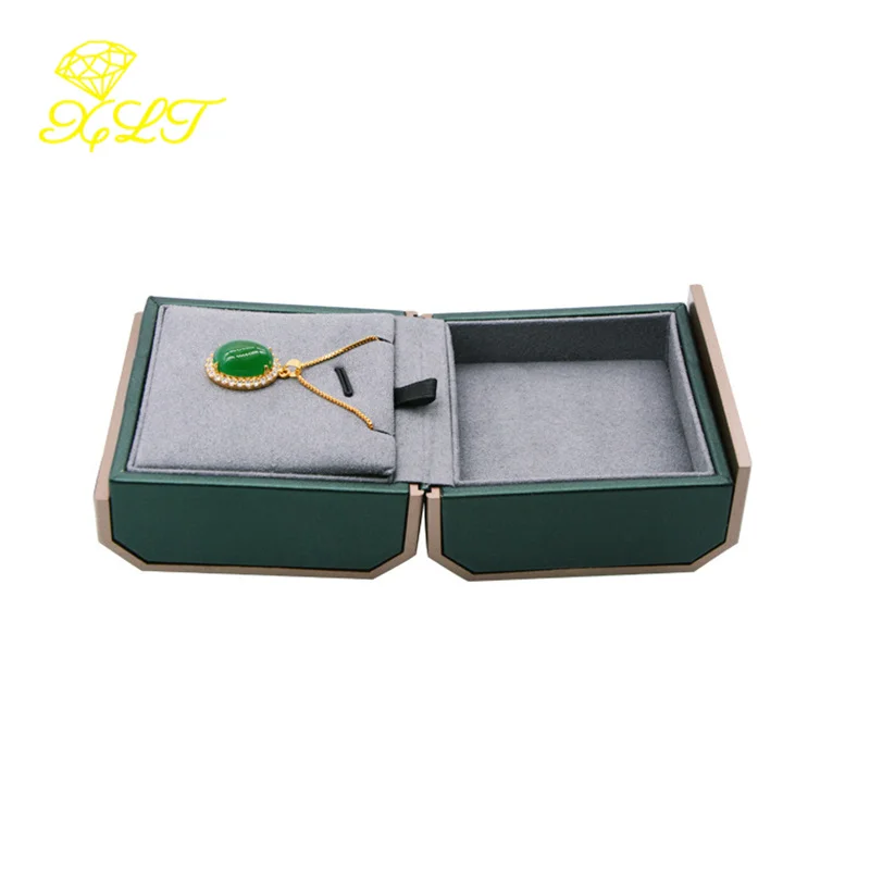 Green Octagonal Magnetic Jewelry Box Pendant Bracelet Set Box For Necklace Jewelry Packaging Jewelry Organizer Storage
