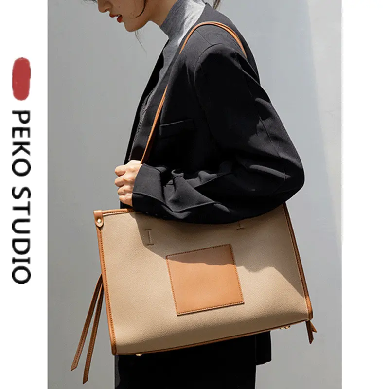 

2022 New Brand Fashion Women Original Design Handbag Lady Shoulder Bag Student Large-capacity Girl Soft Commuter Tote Laptop Bag