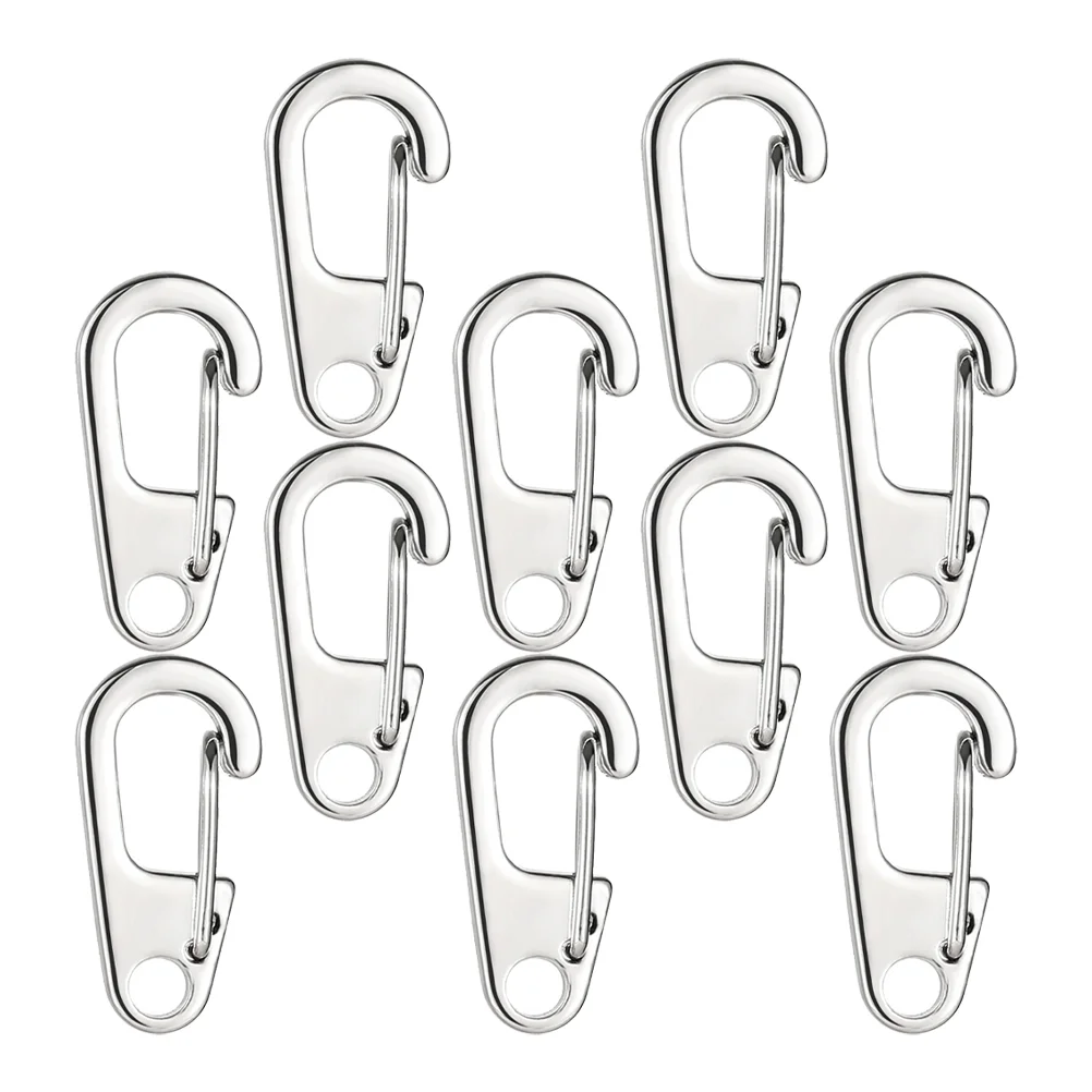 

15Pcs Alloy Carabiners Spring Snap Hooks Keychain Accessories Carabiner Clamps