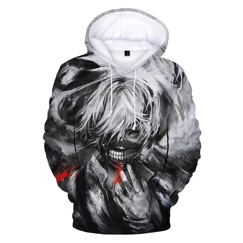 

Men's Hoodies Streetwear 3D Print Anime Tokyo Ghoul Hoodie Sweatshirt Men Casual Printed pullovers