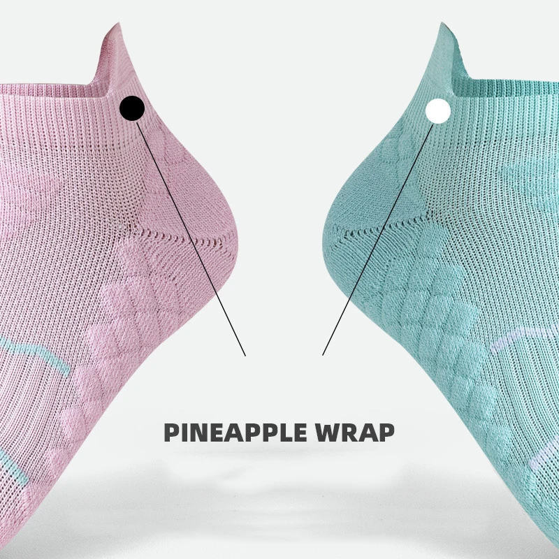 Sports Socks Men's Sports Sock Sweat Absorbent Wear Resistant Terry Massage Bottom Outdoor Running Fitness Compression Sock Boat