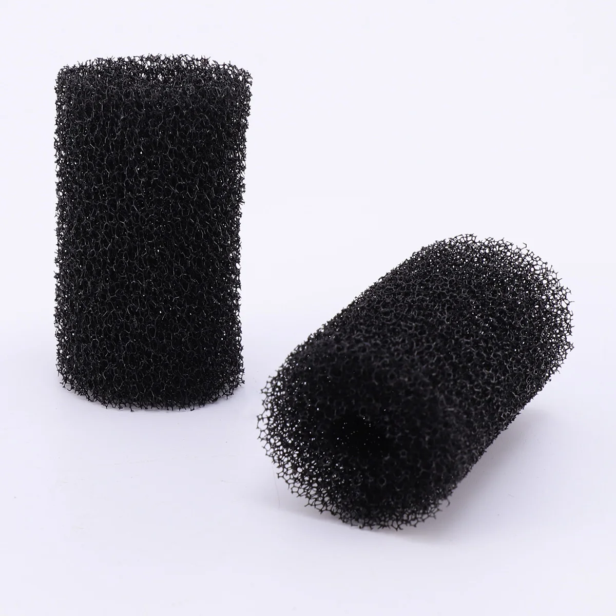 

12pcs Pre- Filter Sponge Roll Aquarium Filter Intake Cover Cylinder Media for Aquarium Tank Pool Cleaner Black