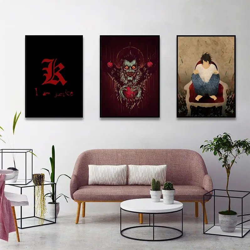 

Death Note DIY Poster Vintage Room Home Bar Cafe Decor Home Decor