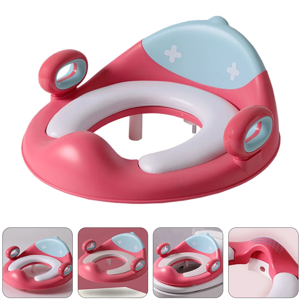 

Children's Toilet Baby Transition Seat Training Guard Folding Potty Trainer Handle Ring Portable Kids