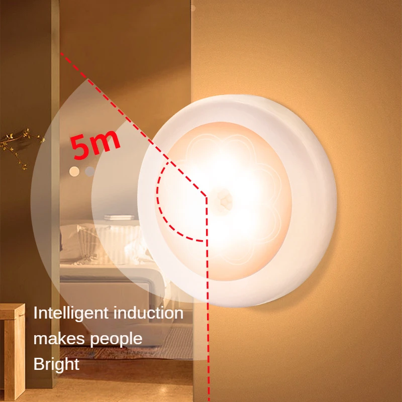 

Nightlight Induction Intelligent Light-controlled Magnetic Absorption Led Cabinet Stair Wall Lamp Battery Body Induction Lamp